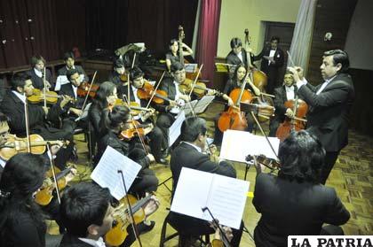 La Orquesta Sinfónica de Oruro, en una magnífica presentación