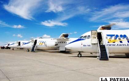 TAM dispondrá de nuevas aeronaves para rutas a Oruro