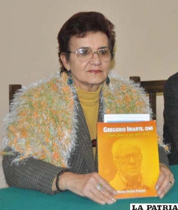Marta Orsini autora del libro “Gregorio Iriarte”