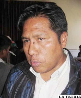 Edgar Contaja, jefe de la bancada del MAS en Oruro