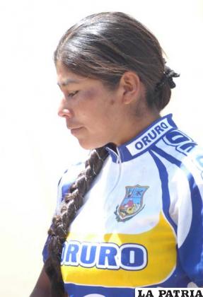 Gladys Choque, ciclista orureña