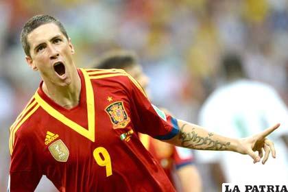 Fernando Torres es el goleador de la selección española