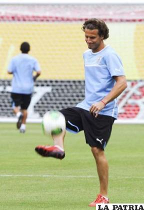 Diego Forlán, delantero de Uruguay