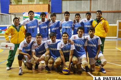 El equipo masculino de voleibol que representó a Oruro