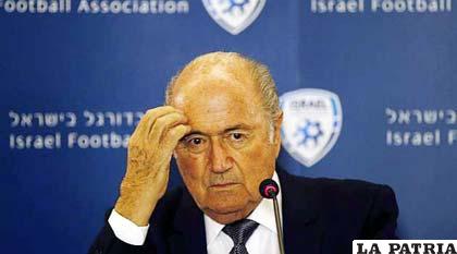 El suizo Joseph Blatter ya está en Brasil