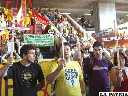 Manifestaciones contra el Mundial continúan en Brasil
