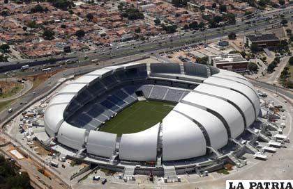 Estadio Das Dunas de Natal (45 mil espectadores), albergará cuatro partidos de la primera fase