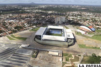 Estadio Arena Pantanal de Cuiabá (40 mil espectadores), donde se disputarán cuatro partidos de la primera fase
