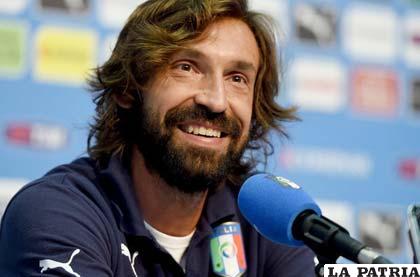 Andrea Pirlo, jugador de la selecicón italiana