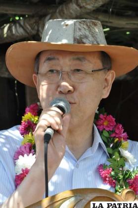 Ban Ki-moon en la Chiquitanía