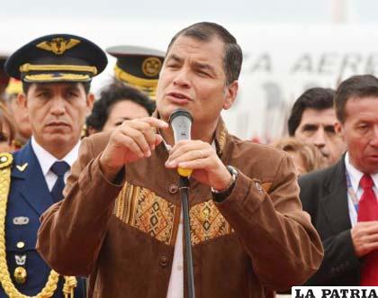 Presidente ecuatoriano, Rafael Correa
