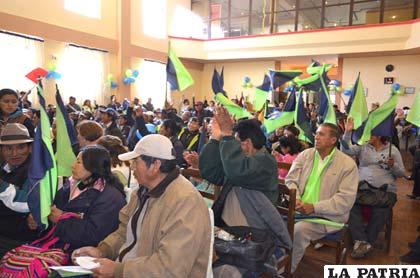 Militantes del MSM durante su congreso departamental