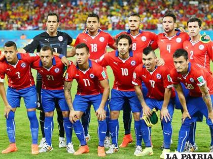La selección chilena que venció a Australia el viernes (3-1)