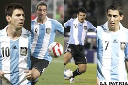 Messi, Higuaín, Agüero y Di María, en el once de Sabella