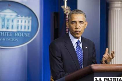 Presidente de Estados Unidos, Barack Obama ofrece un discurso, sobre la situación en Irak, en Washington DC (EE.UU.)
