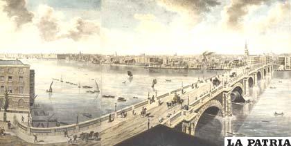 Vista de uno de los puentes de Londres
