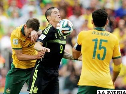 Fernando Torres jugó desde el inicio y anotó el segundo gol de España 