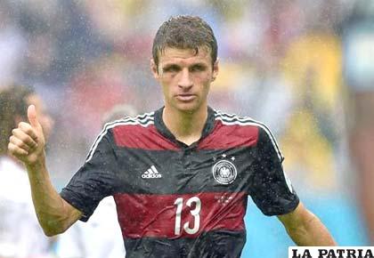 Müller (Alemania) alcanza en la cima a Messi y Neymar