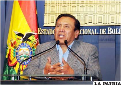Ministro de Trabajo, Daniel Santalla