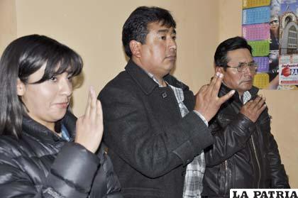 Fabiola Morales, Hugo Paco y Oscar Chávez, posesionados como nuevos dirigentes