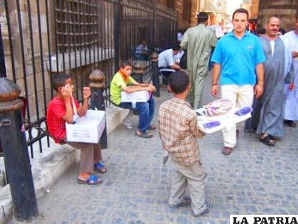 Niños en situación de calle en Egipto