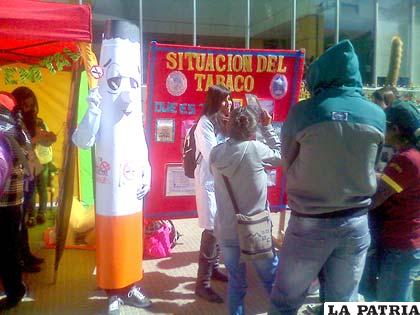 Feria en conmemoración al Día Mundial Sin Tabaco