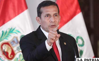 El presidente peruano Ollanta Humala