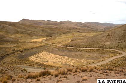 El lugar en conflicto ayer estuvo desolado