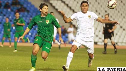 Raldes y Peña, jugadores de la selección