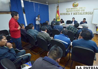 Los cooperativistas no aceptaron la estatización de la mina de Colquiri propuesta por el Gobierno