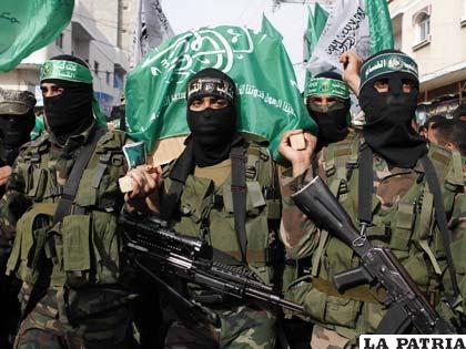 Militantes del grupo radical palestino Hamas