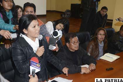La alcaldesa de El Alto, Soledad Chapetón