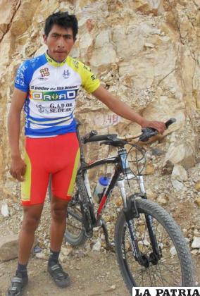 El ciclista orureño Basilio Ramos