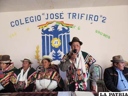 Autoridades de Corque inician el proceso autonómico indígena de su territorio
