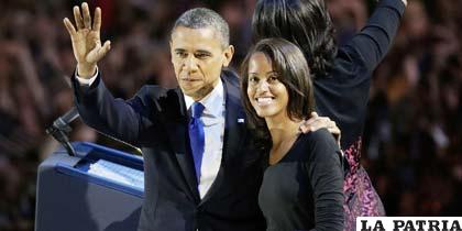 El presidente de Estados Unidos, Barack Obama y su hija mayor /huffingtonpost.com
