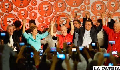 Los líderes en el Congreso del Partido de los Trabajadores de Brasil /aporrea.org