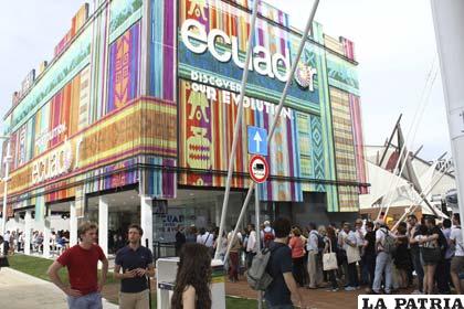Stand de Ecuador en la Expo Milán 2015 /Larepublica.ec