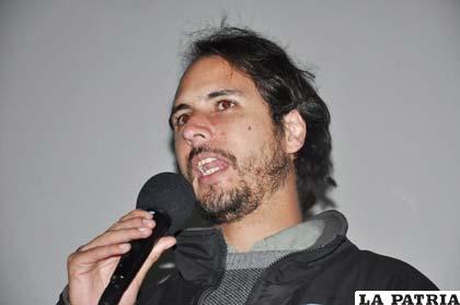 Claudio Sánchez, representante de la Cinemateca Boliviana