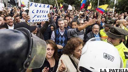 Manifestantes de oposición en Ecuador cumplieron sus protestas el 8 de junio /minuto30.com