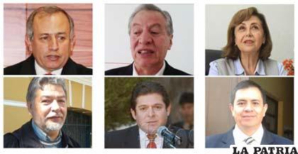 Seis postulantes a las vocalías del Tribunal Electoral son los más conocidos /ANF