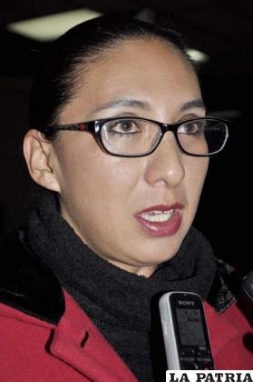 Carla Rojas, presidenta del Consejo Departamental de Culturas de Oruro