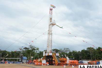Se abrió la válvula de reserva de petróleo en Yantata, en  Yapacaní /APG