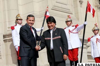 Los presidentes de Perú y Bolivia, Ollanta Humala y Evo Morales /andina.com.pe