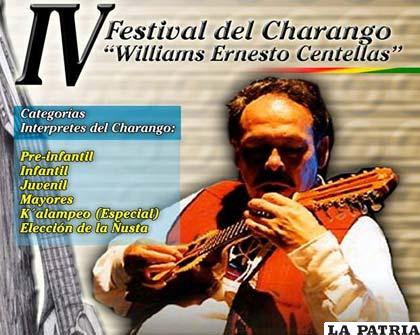 Afiche del IV Festival del Charango 