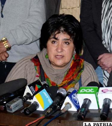 Diputada Costa espera que se llegue a un buen acuerdo /ABI