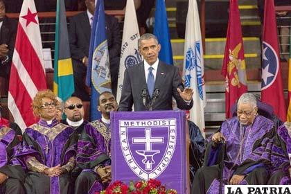 Barack Obama, en la ceremonia de despedida del senador Clementa Pinckney /noticierodigital.com