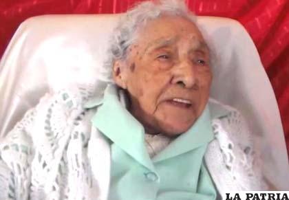 María Angélica Ramírez, 106 años de edad /ANF
