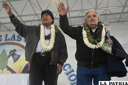 Morales y Mujica compartieron algunos días en Bolivia /ABI