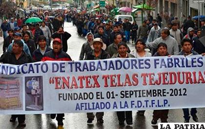 Trabajadores de Enatex rechazan el cierre e inician movilizaciones /ANF
