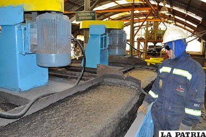 Trabajo eficiente en Colquiri en la producción de estaño y zinc